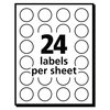 Avery Dennison Label, 0.75", Round, NGreen, PK1008 05468